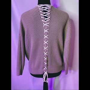 Lace up Sweater